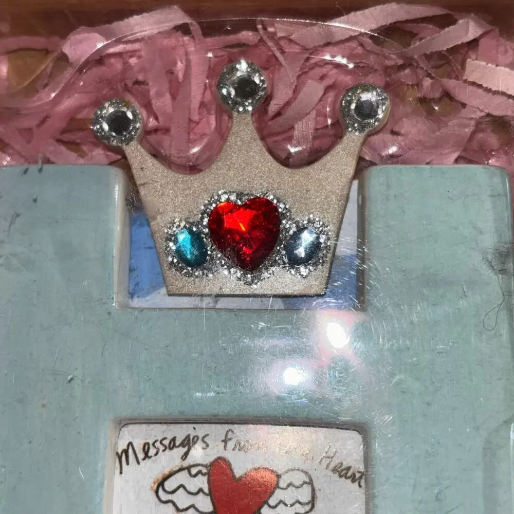 Sylvestri Princess Power Ceramic Frame Jeweled Crown Accent